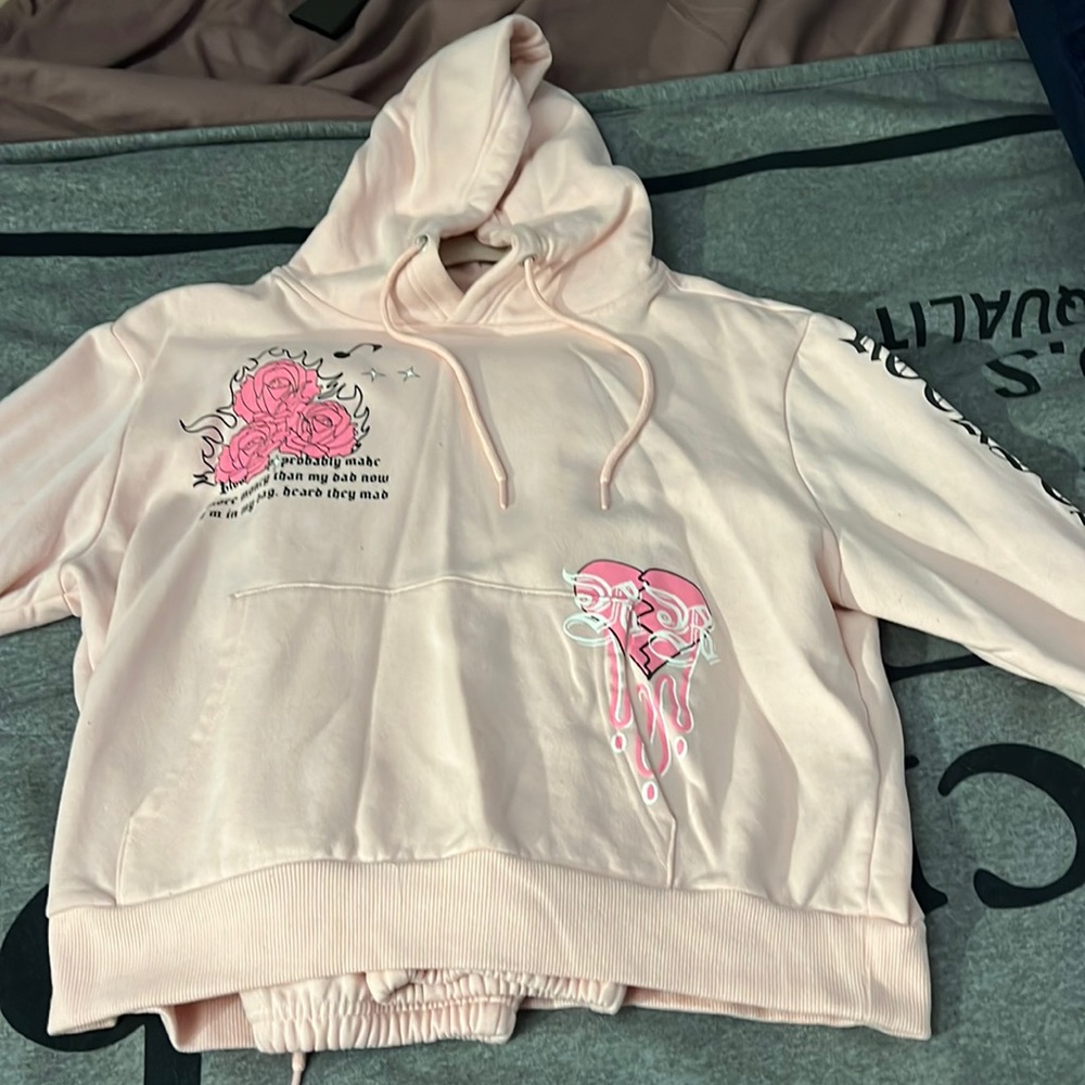 Sweatsuit/ Jogging suit. Hoodie and bottoms - Picture 2 of 9